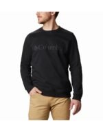 ΜΠΛΟΥΖΑ COLUMBIA™ LOGO FLEECE CREW ΜΑΥΡΟ