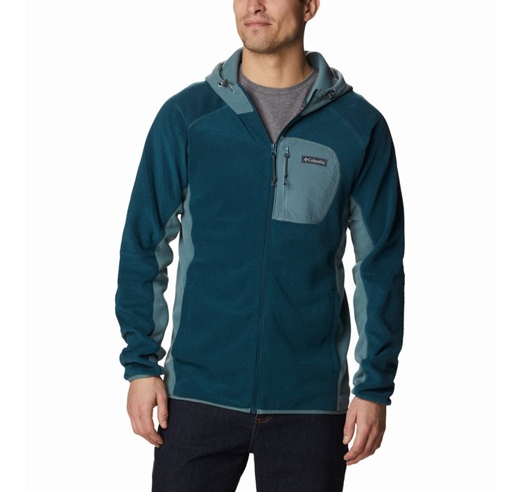 andriki-zaketa-m-outdoor-tracks-hooded-full-zip-normal ΑΝΔΡΙΚΗ ΖΑΚΕΤΑ M OUTDOOR TRACKS™ HOODED FULL ZIP - ΜΠΛΕ - Image 1